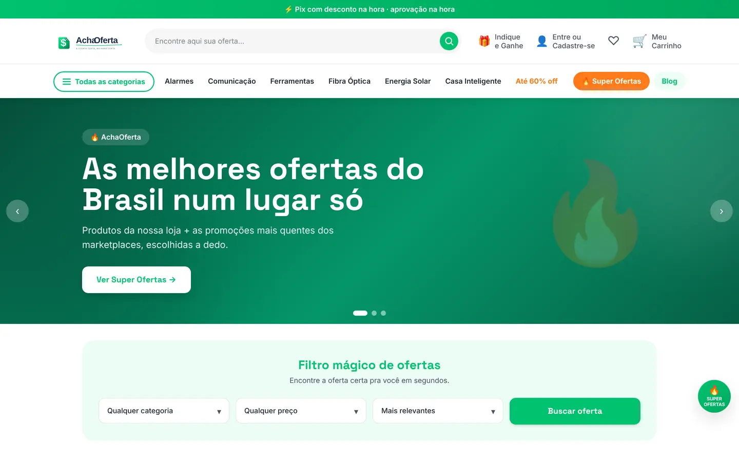 AchaOferta — loja e curadoria de ofertas
