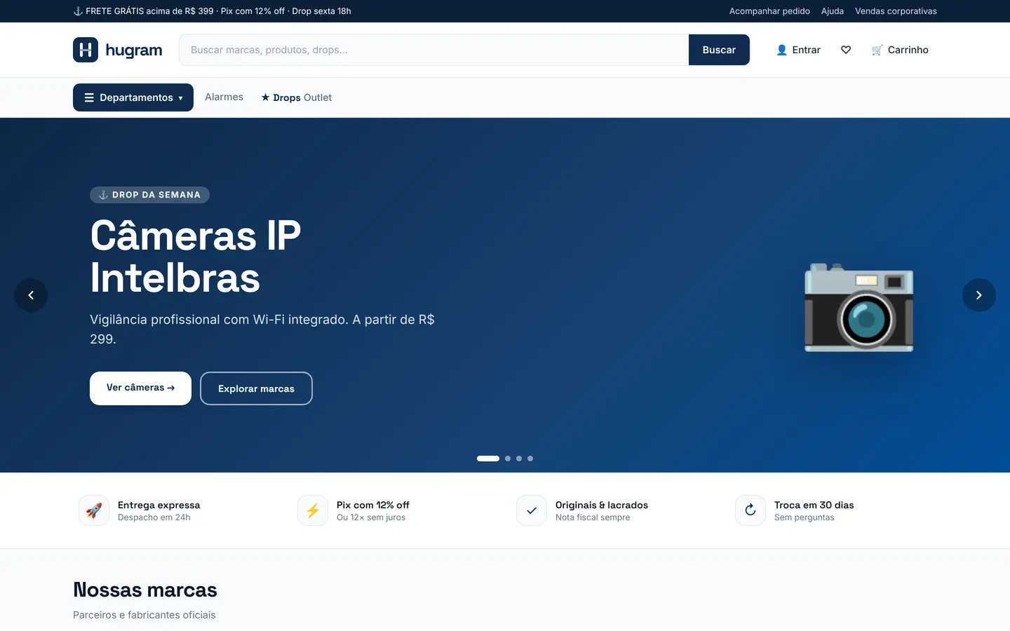 Hugram — e-commerce de câmeras e equipamentos
